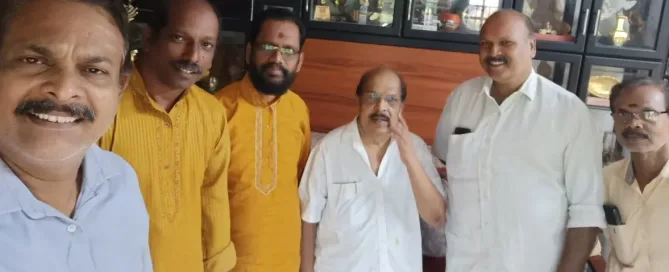 ജി. സുധാകരനെ സന്ദർശിച്ച് വിശ്വകർമ്മ സേവാ ട്രസ്റ്റ് പ്രതിനിധികൾ